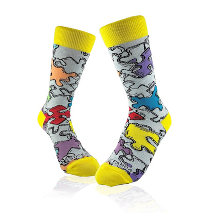Jigsaw Puzzle Pattern Socks from the Sock Panda