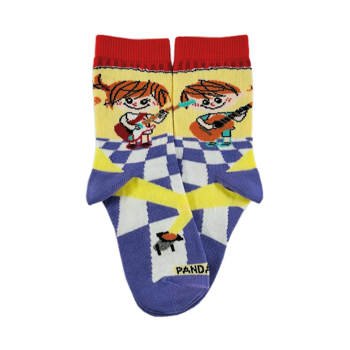 Kids Playing the Guitar Socks from the Sock Panda (Ages 3 - 7)