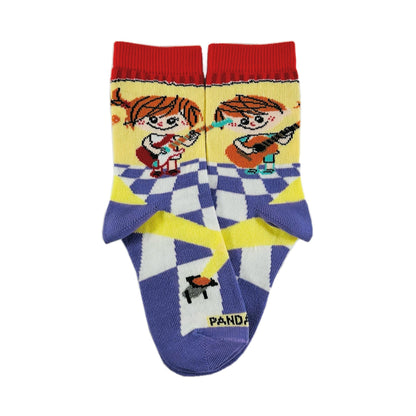 Kids Playing the Guitar Socks from the Sock Panda (Ages 3 - 7)