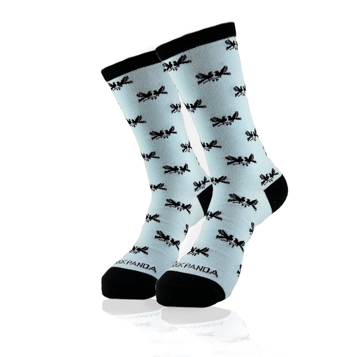 Kissing Love Birds Silhouette Socks from the Sock Panda (Adult Medium)