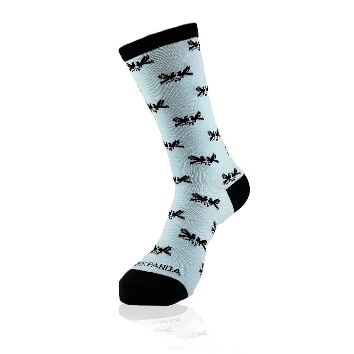 Kissing Love Birds Silhouette Socks from the Sock Panda (Adult Medium)