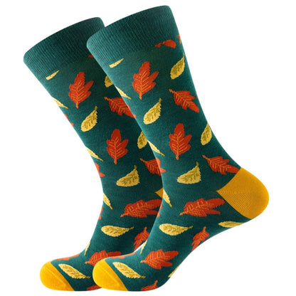 Leaf Socks from the Sock Panda (Adult Large - Men's Shoe Sizes 8 - 12)