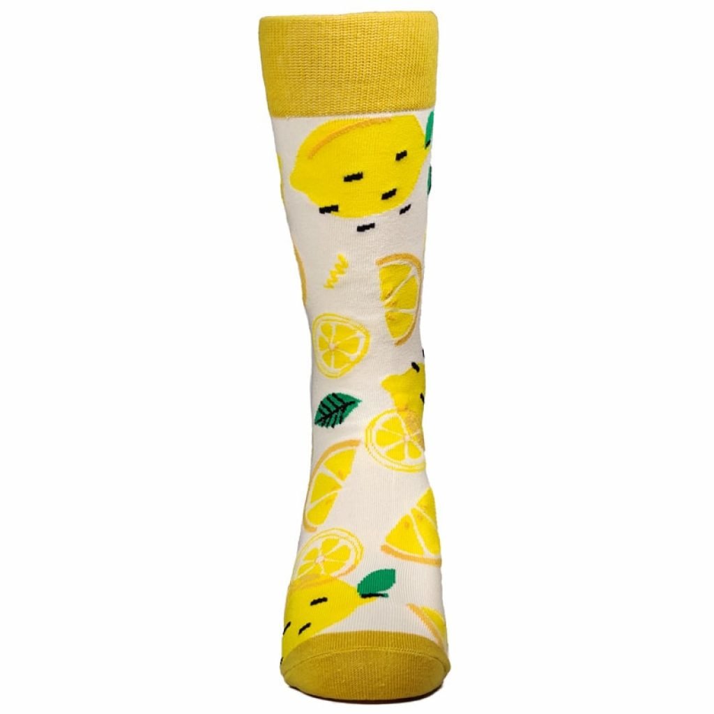 Lemon Patterned Socks from the Sock Panda (Adult Large - Men's Shoe Sizes 8 - 12)