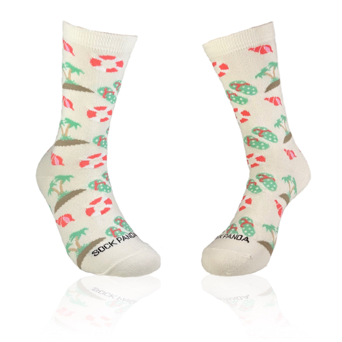 Life is a Beach Pattern Socks from the Sock Panda (Adult Medium)