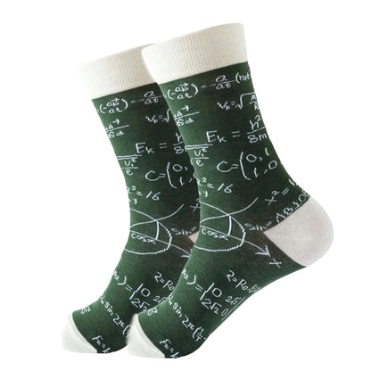 Math Patterned Socks from the Sock Panda