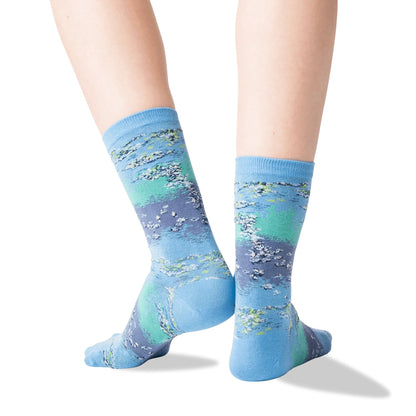Monet's Water Lilies Socks from the Sock Panda (Adult Medium - Women's Shoe Sizes 5 - 10)