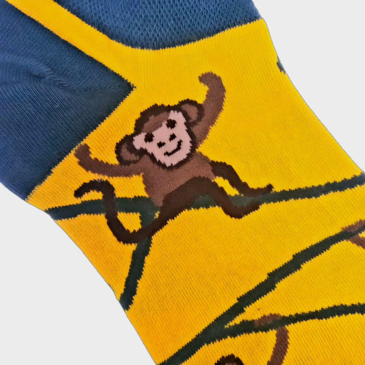 Monkey Ankle Socks from Sock Panda (Adult Medium - Women's Shoe Sizes 5 - 10)