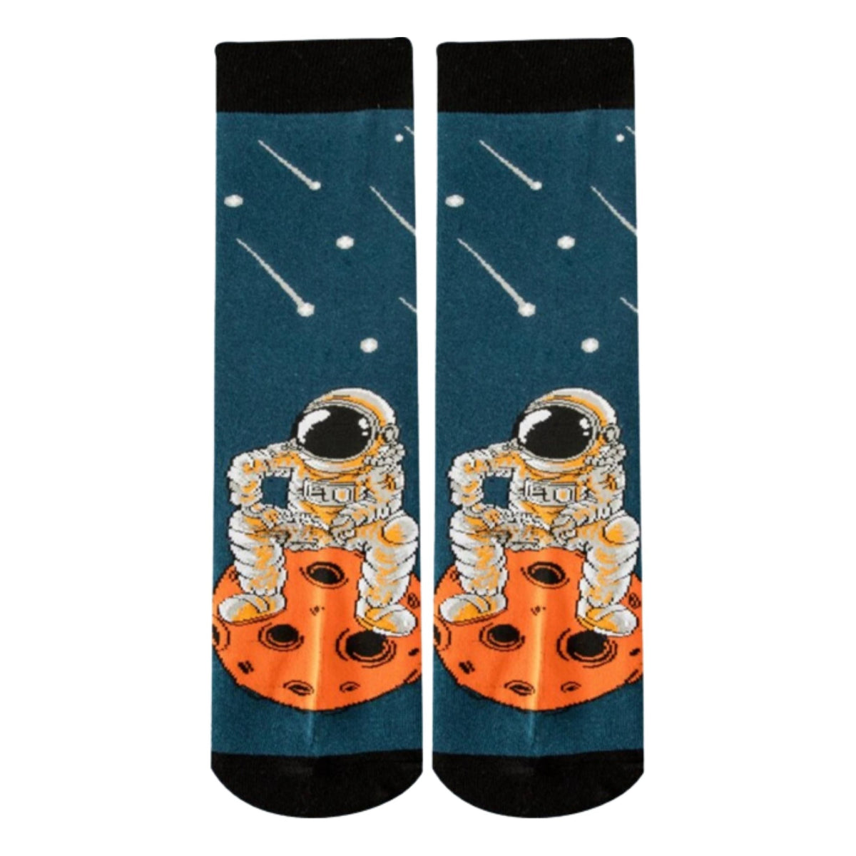Moon Astronaut Socks from the Sock Panda (Adult Large - Men's Shoe Sizes 8 - 12)