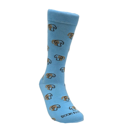 Mushroom Pattern Socks from the Sock Panda (Adult Large - Men's Shoe Sizes 8 - 12)
