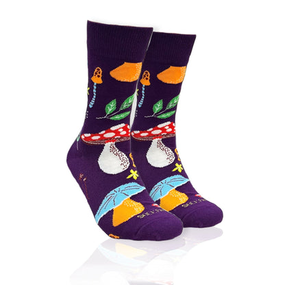 Mushroom Pattern Socks from the Sock Panda (Adult Medium - Women's Shoe Sizes 5 - 10)