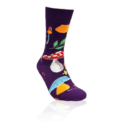 Mushroom Pattern Socks from the Sock Panda (Adult Medium - Women's Shoe Sizes 5 - 10)