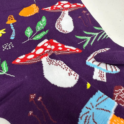 Mushroom Pattern Socks from the Sock Panda (Adult Medium - Women's Shoe Sizes 5 - 10)