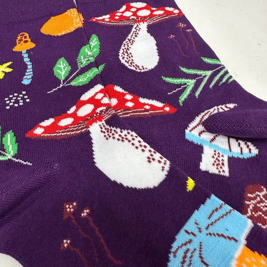 Mushroom Pattern Socks from the Sock Panda (Adult Medium - Women's Shoe Sizes 5 - 10)