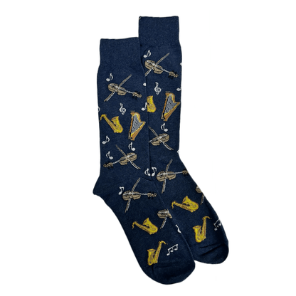 Musical Orchestra Socks from the Sock Panda (Adult Large, Shoe Sizes 8 - 12)