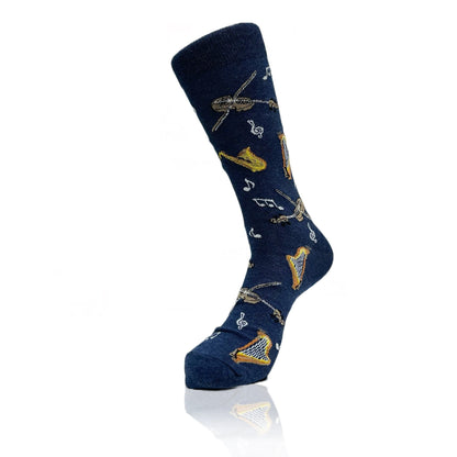 Musical Orchestra Socks from the Sock Panda (Adult Large, Shoe Sizes 8 - 12)