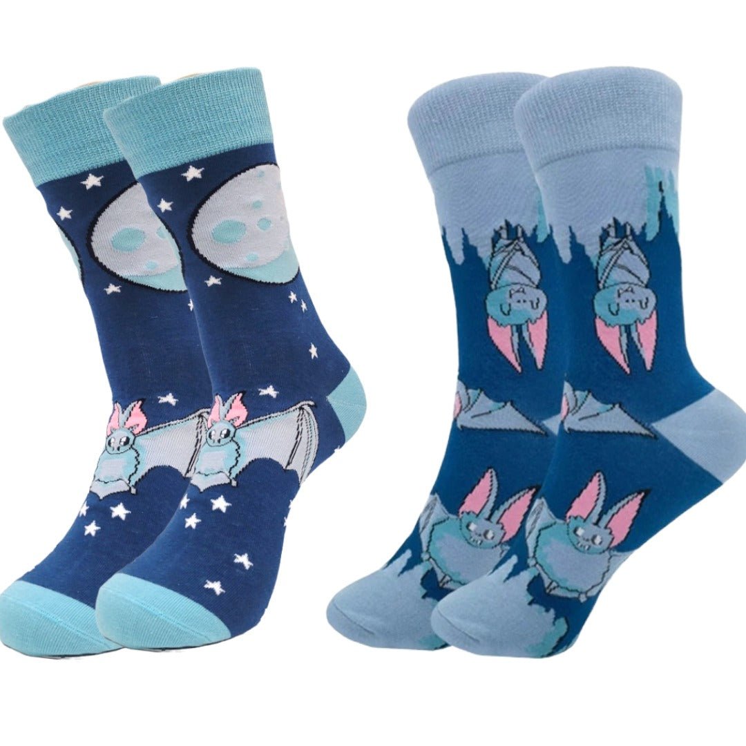 Night Bat Socks Set (Adult Medium) - 2 - Pack