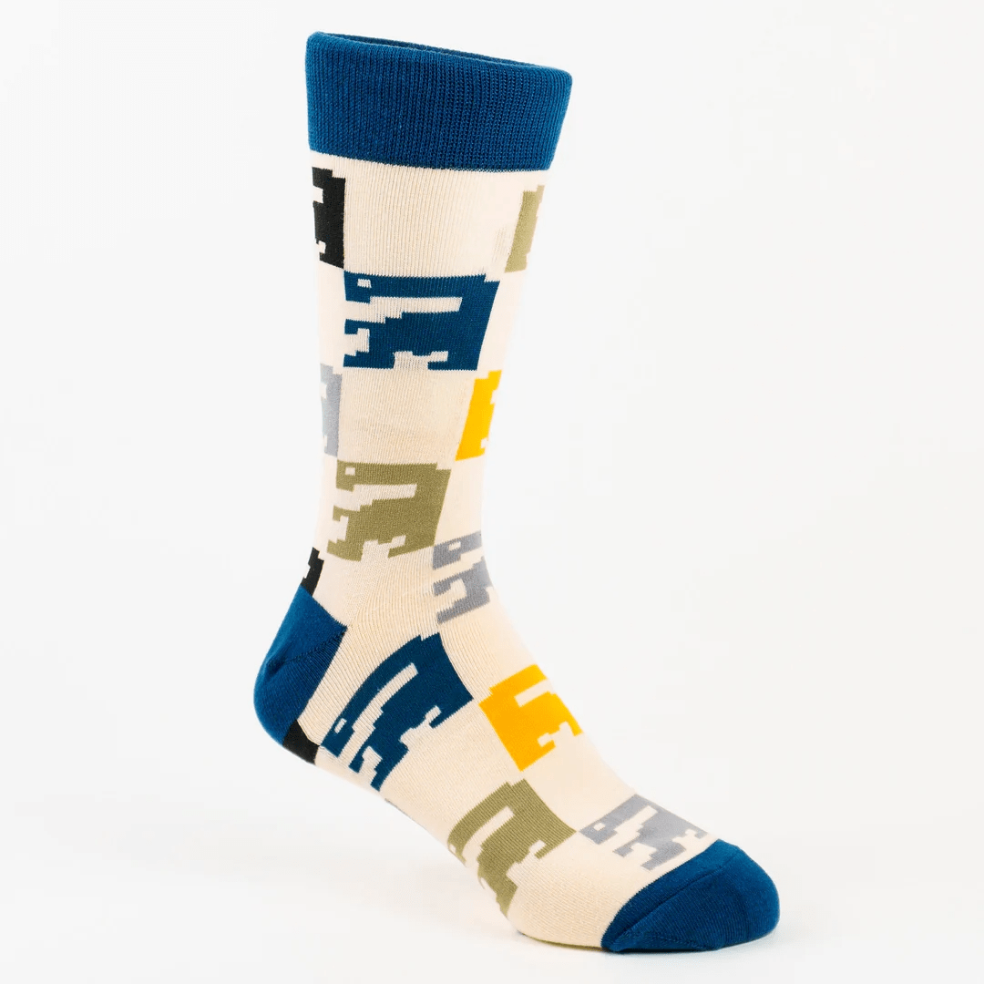 Old School Patterned Socks from the Sock Panda (Adult Large - Men's Shoe Sizes 8 - 12)