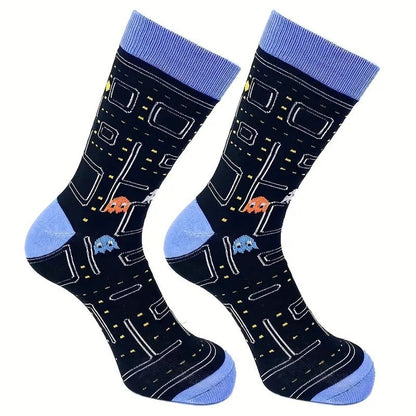 Old School Video Game Socks from the Sock Panda (Adult Medium - Women's Shoe Sizes 5 - 10)