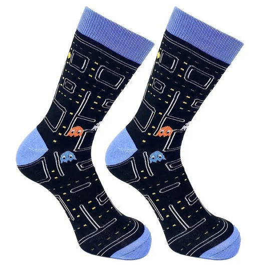 Old School Video Game Socks from the Sock Panda (Adult Medium - Women's Shoe Sizes 5 - 10)