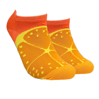 Oranges Ankle Socks (Adult Medium - Women's Shoe Sizes 5 - 10)