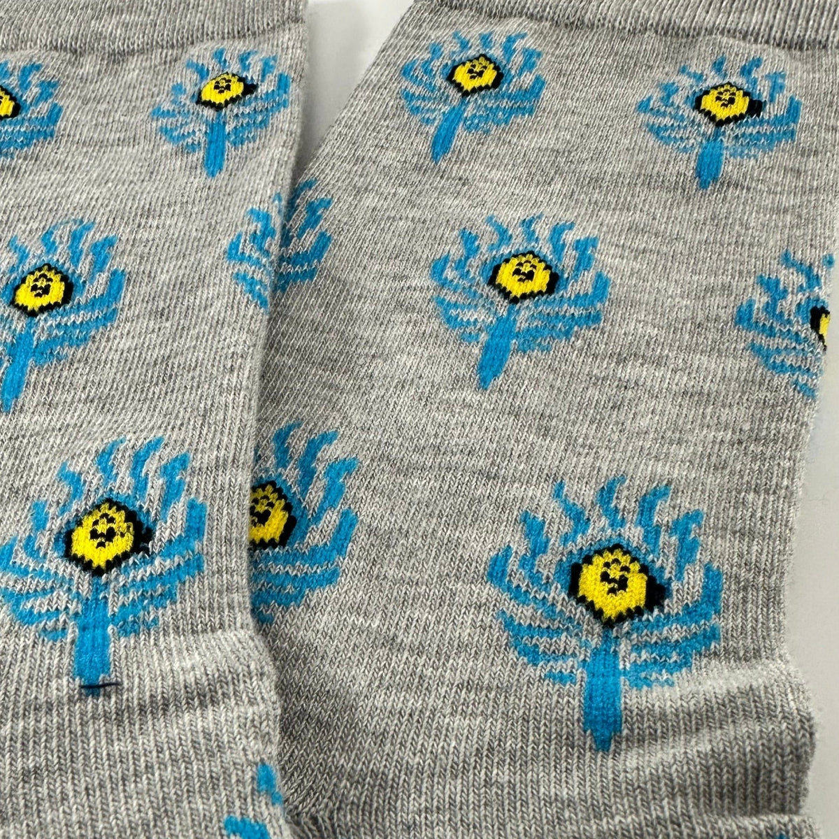 Peacock Feather Pattern Socks from the Sock Panda (Adult Medium - Women's Shoe Sizes 5 - 10)