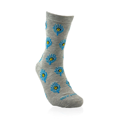 Peacock Feather Pattern Socks from the Sock Panda (Adult Medium - Women's Shoe Sizes 5 - 10)