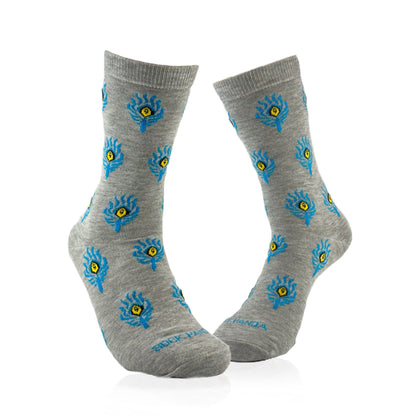 Peacock Feather Pattern Socks from the Sock Panda (Adult Medium - Women's Shoe Sizes 5 - 10)