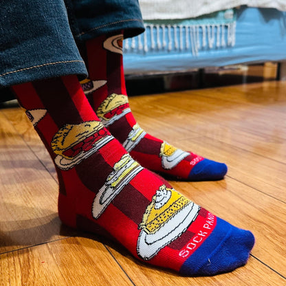 Pies for Dessert Socks from the Sock Panda (Adult Medium - Women's Shoe Sizes 5 - 10)
