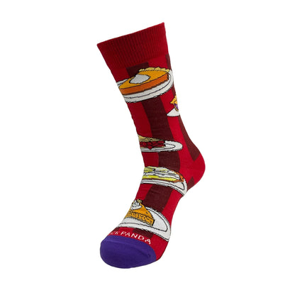 Pies for Dessert Socks from the Sock Panda (Adult Medium - Women's Shoe Sizes 5 - 10)