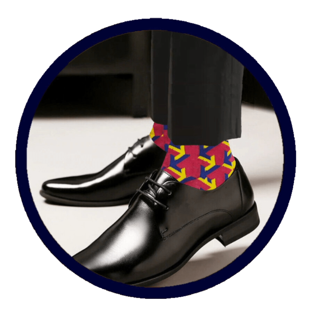 Pink Arrow Socks from the Sock Panda (Adult Large - Men's Shoe Sizes 8 - 12)