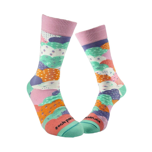 Pretty Cloud Socks from the Sock Panda (Adult Medium - Women's Shoe Sizes 5 - 10)