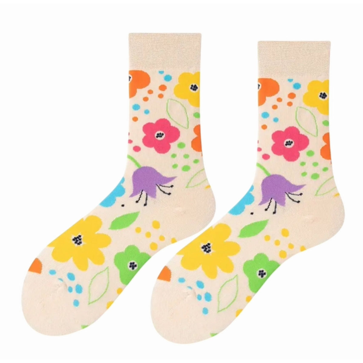 Pretty Flower Socks from the Sock Panda (Adult Medium)