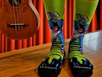 Guitar Singing Music Man Socks from the Sock Panda (Adult Large - Men's Shoe Sizes 8-12) video
