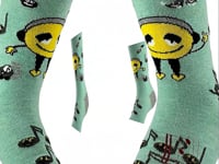 Musical Smiley Emoji Sock from the Sock Panda (Adult Small -  Shoe Sizes 2-5) video