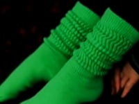 Kelly Green Slouch Socks (Adult Medium - Women's Shoe Sizes 5-10)