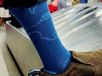 World Map Socks from the Sock Panda