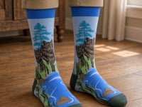 Wolf Pack Socks from the Sock Panda
