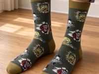 Peeking Monsters from the Sock Panda