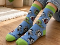Peeking Monster Socks for Tween from the Sock Panda
