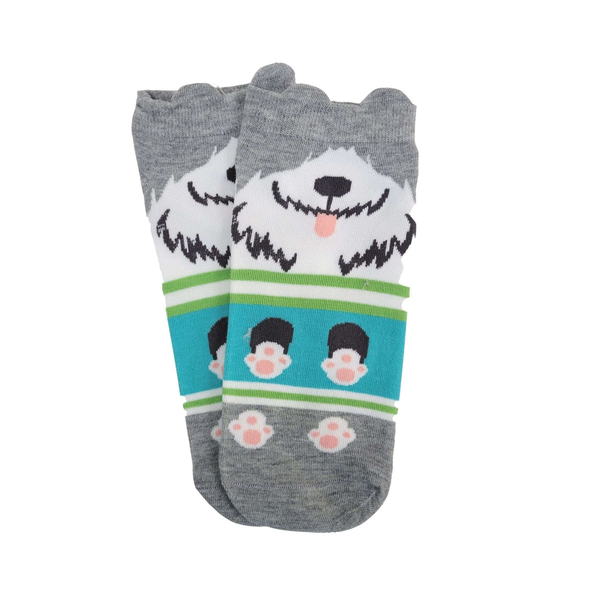 Puppy Dog Ankle Socks (Adult Medium - Women Shoe Sizes 5 - 10) - 5 Pack