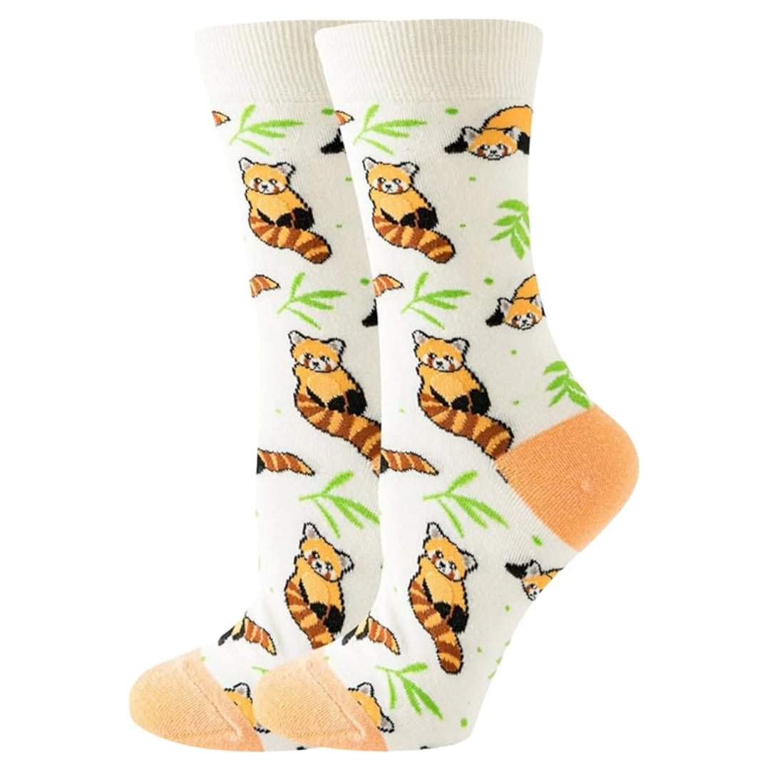 Raccoon Socks from the Sock Panda (Adult Medium - Women's Shoe Sizes 5 - 10)