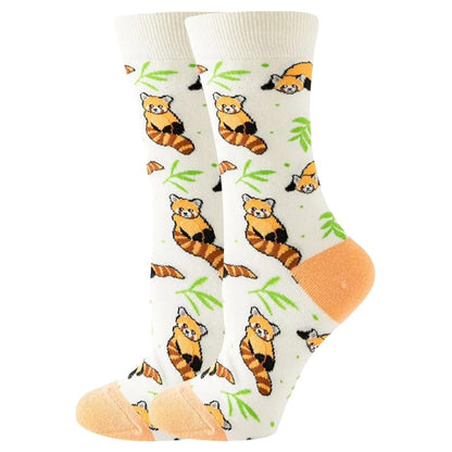 Raccoon Socks from the Sock Panda (Adult Medium - Women's Shoe Sizes 5 - 10)