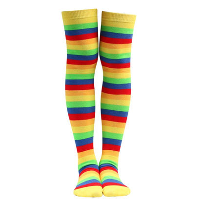 Rainbow Stripe Pattern Socks from the Sock Panda (Thigh High) - 3 Pack