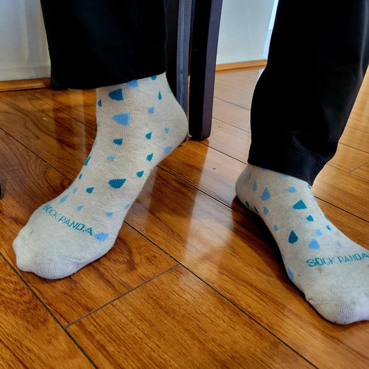 Raindrop Patterned Socks from the Sock Panda (Adult Large - Men's Shoe Sizes 8 - 12)