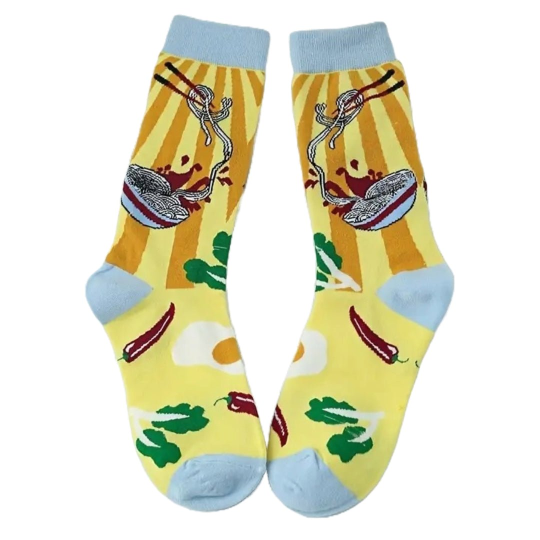 Ramen Socks from the Sock Panda (Adult Medium - Women's Shoe Sizes 5 - 10)