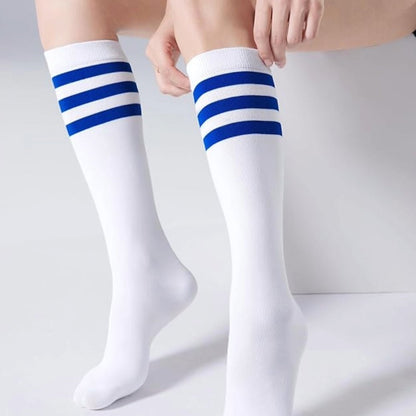 Retro Stripe Pattern Socks (Knee High)
