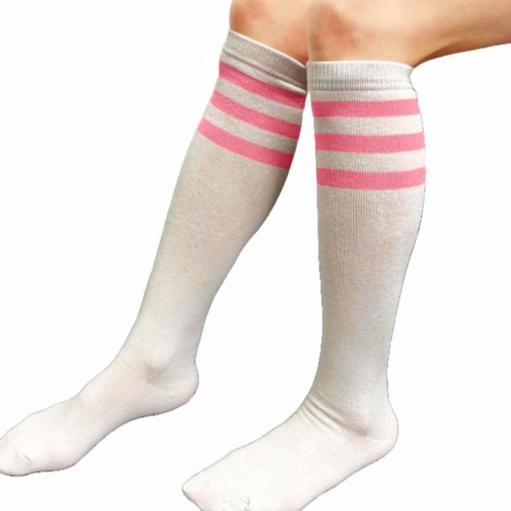 Retro Stripe Pattern Socks (Knee High)