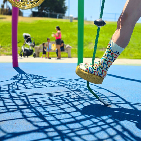 Ring Pattern Socks from the Sock Panda (Adult Small - Shoe Sizes 2 - 5)