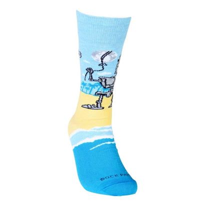 Robot Family Socks from the Sock Panda (Adult Large)