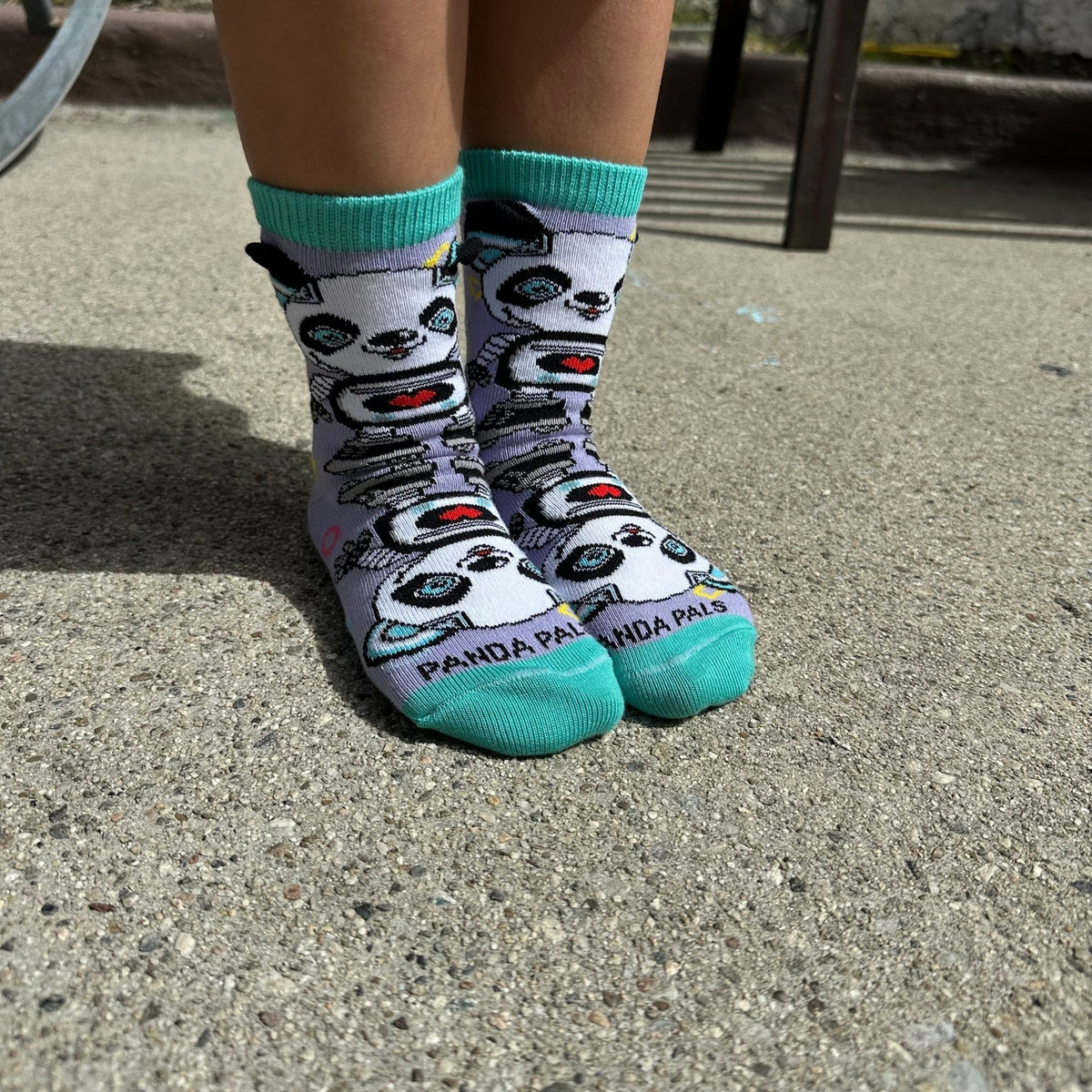 Robot Panda Socks from the Sock Panda (Ages 3 - 7)